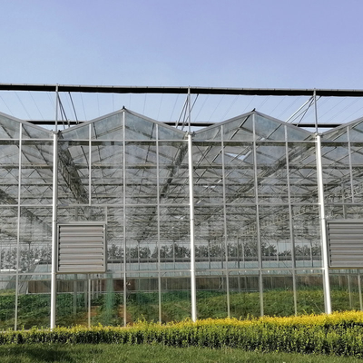 Farming Venlo Aluminum Frame Glass Greenhouse For Agriculture Growing