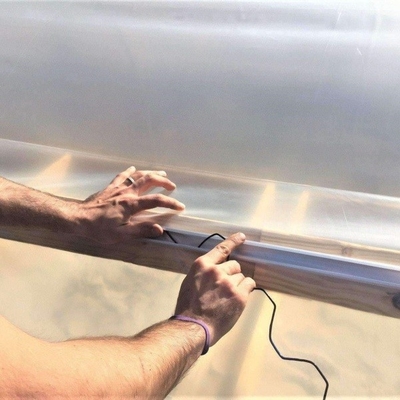 4m 6m 0.7mm Aluminium Channel Profile Zinc Lock For Greenhouse Film