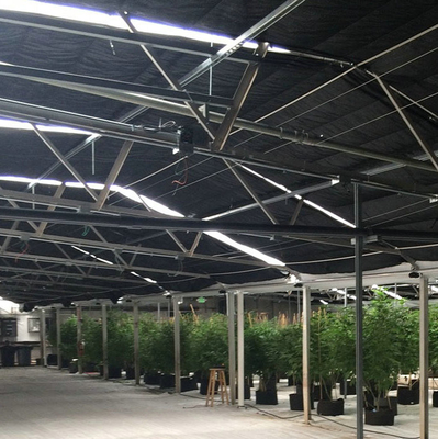 30x100ft Single Span Greenhouse Light Deprivation System Blackout Greenhouse For Medical Plants Commercial