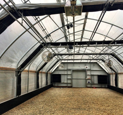 30x100ft Single Span Greenhouse Light Deprivation System Blackout Greenhouse For Medical Plants Commercial
