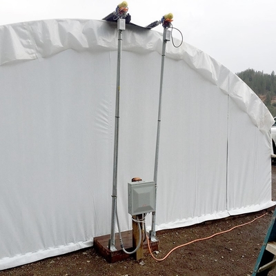 Agriculture Hot Dip Galvanized Steel Framework Panda Film Greenhouse Mushroom Cultivation