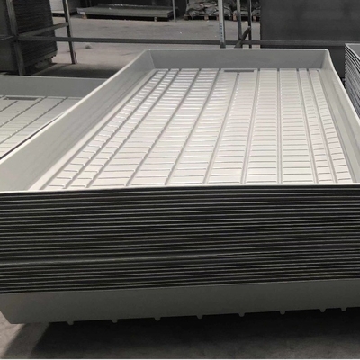 factory price greenhouse nursery plastic flood tray 4'x8' ebb and flow propagation flood table system