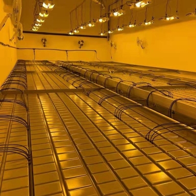 1.22x2.44m Ebb And Flow Rolling Bench Seedbed Abs Tray Gray Color For Drain Water Greenhouse Rolling Bench System