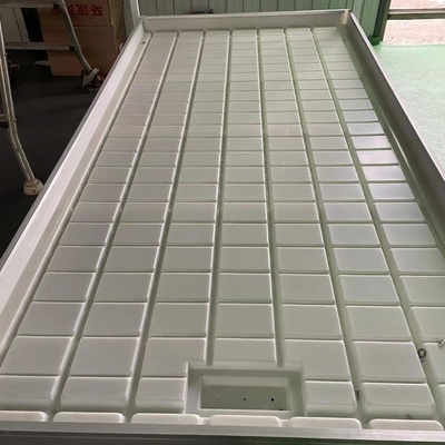 1.22x2.44m Ebb And Flow Rolling Bench Seedbed Abs Tray Gray Color For Drain Water Greenhouse Rolling Bench System