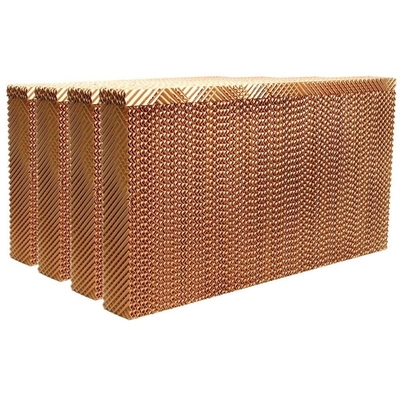 1500mm Height Brown Color Cooling Pad Wet Pad Greenhouse Cooling Pad System Evaporative