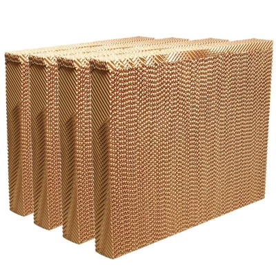 1500mm Height Brown Color Cooling Pad Wet Pad Greenhouse Cooling Pad System Evaporative