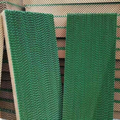 2m Fan And Pad Greenhouse Cooling Pad Green  Brown Wet Pad Evaporative Cooling System