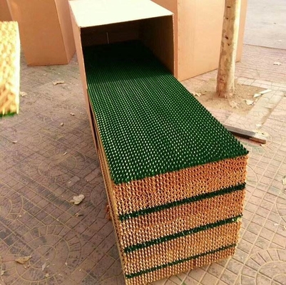 2m Fan And Pad Greenhouse Cooling Pad Green  Brown Wet Pad Evaporative Cooling System