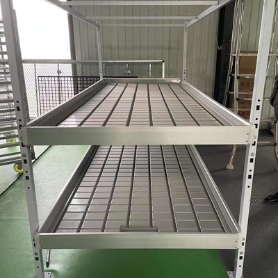 Vegetable Outdoor Indoor Plant Growing Rack 1.22x2.44m Ebb Flood Fixed Table Growing Rack For Medical Plants