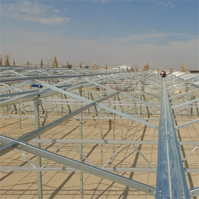 Modern venlo hot dip galvanized steel pipe polycarbonate greenhouse structure Multi-Span Commercial pc sheet green house cooling system
