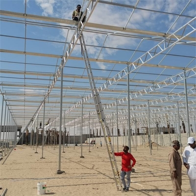 Modern venlo hot dip galvanized steel pipe polycarbonate greenhouse structure Multi-Span Commercial pc sheet green house cooling system