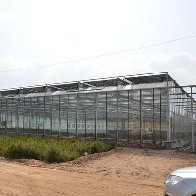 Wholesale China Supplier Large Multi Span Intelligent Horticulture Commercial Agriculture Glass Flower Greenhouse